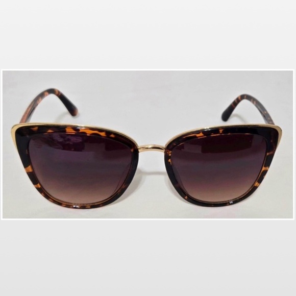SolarX Sunglasses Womens Tortoise Shell Brown Frames With Gold Accents - Picture 1 of 12